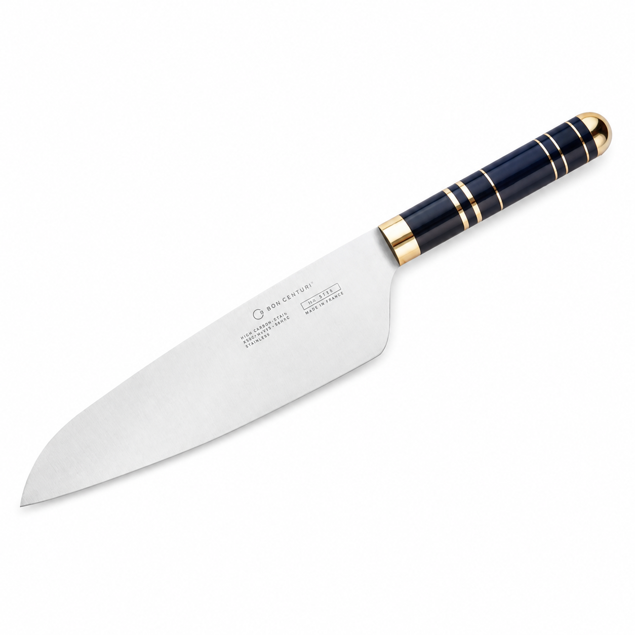 Kockkniv 20 cm Mirage Marine med blått handtag