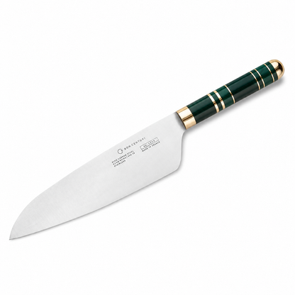 Kockkniv 20 cm Saint Maquis Green med grönt handtag