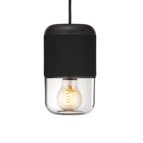 Lemus Pendel Life Black svart glaskupa Bluetooth-hogtalare
