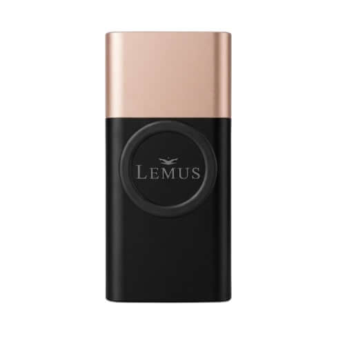 Lemus Powerbank 8000 mAh svart guld design