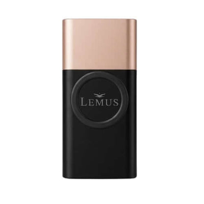 Lemus Powerbank 8000 mAh svart guld design