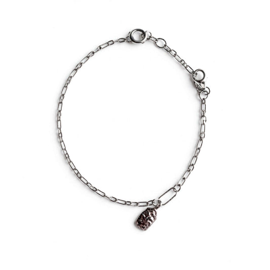 Maanesten Armband med snackberlock 925 sterlingsilver hamrad snackdetalj