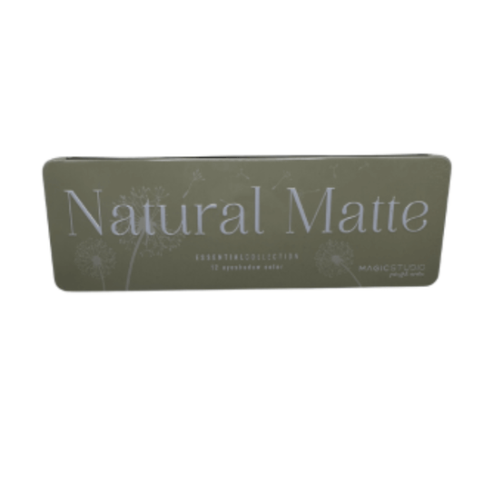 Magic Studio Natural Matte Ogonskugga Palett gron platforpackning 12 nyanser