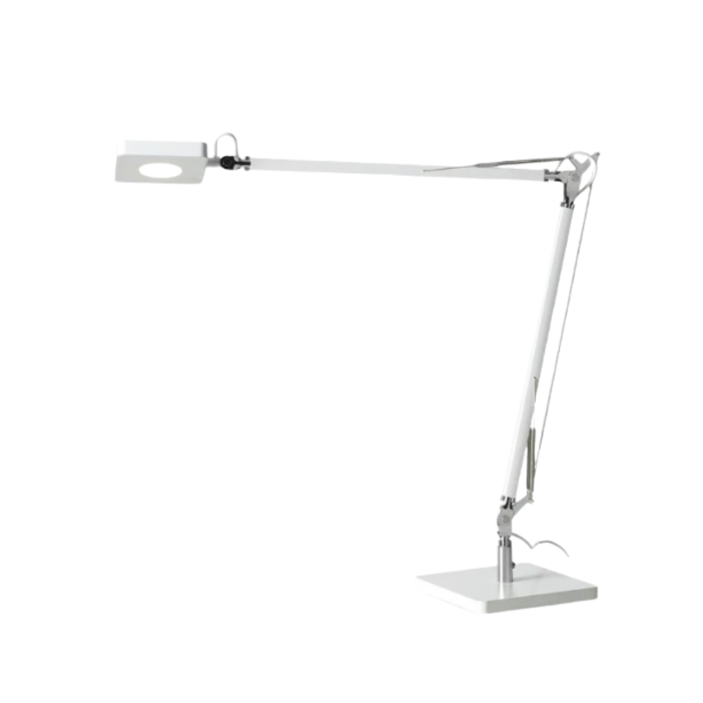 Matting Madrid Skrivbordslampa LED vit, 4-stegs touchdimmer lang rackvidd