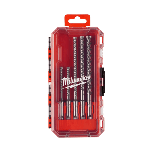 Milwaukee Hammarborrsats MX4 SDS-Plus 5 delar i svart ask