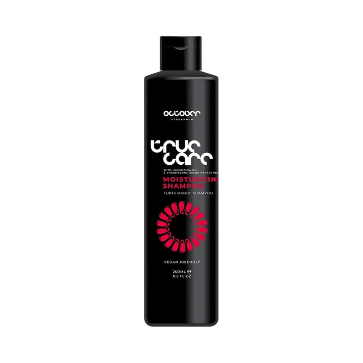 October Stockholm True Care Moisturizing Shampoo 250 ml fuktgivande schampo med macadamiaolja och fargskydd