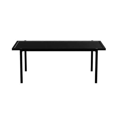 Nichba Soffbord massivt ek svart stal 115x55cm