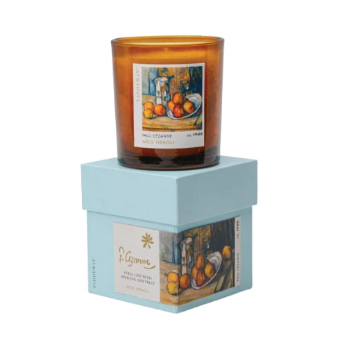 Paddywax Doftljus Impressionist Cezanne brun glasburk pa bla presentask