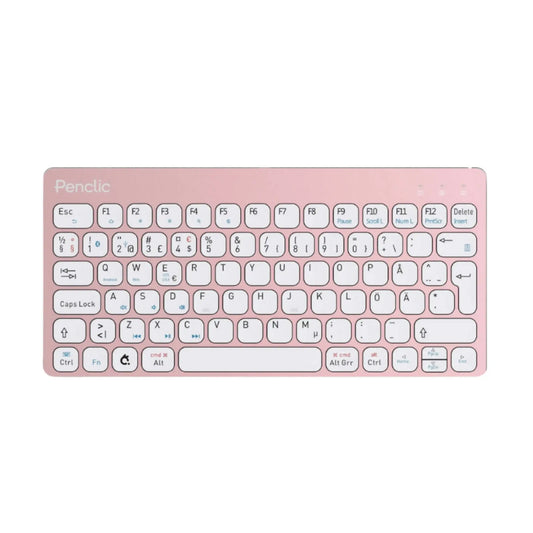 Penclic KB3 Minitangentbord Bluetooth rosa utan dongel, mer musutrymme