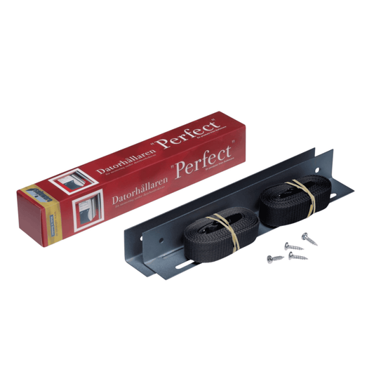 Safeware Datorhallare Perfect Universal svart remmar 1,75m bordskiva vagg
