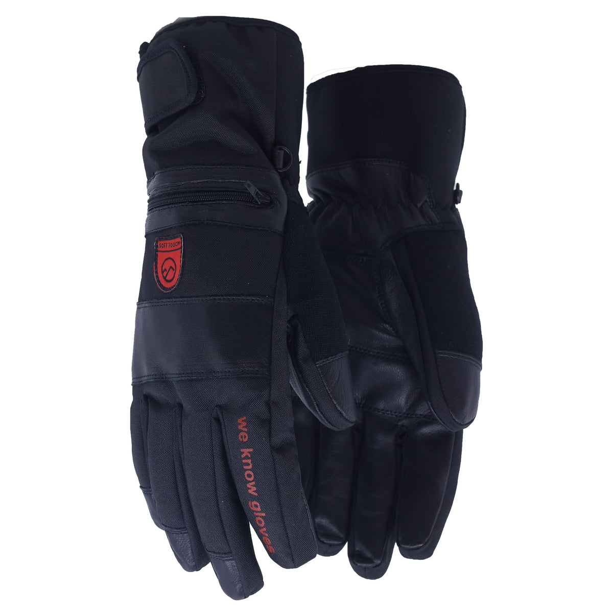 Ridge Fingervantar i svart med Soft Touch®-logotyp