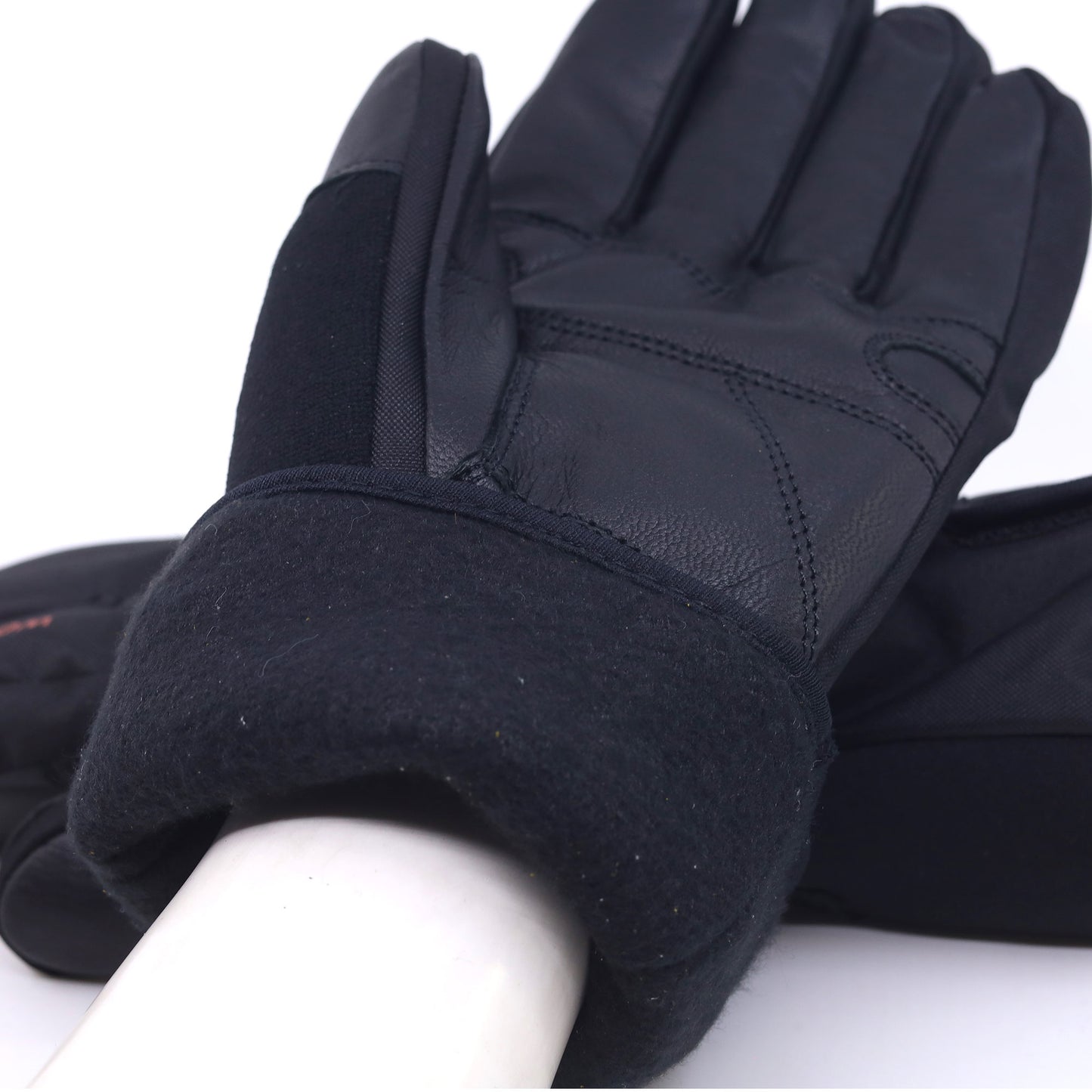 Ridge Fingervantar i svart läder från Soft Touch®