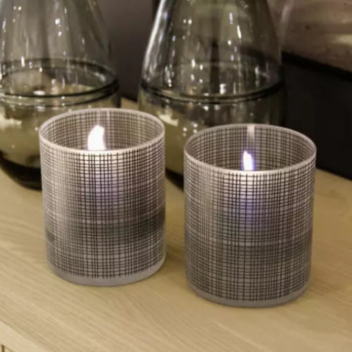 Tenderflame Ljuslykta Lilly Dark grey levande laga 7h brinntid
