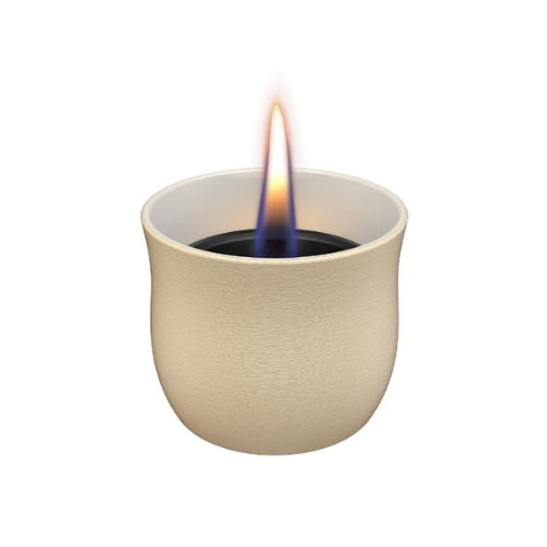 Tenderflame Lykta Sunflower Raw 8,6cm beige keramik laga 8h brinntid