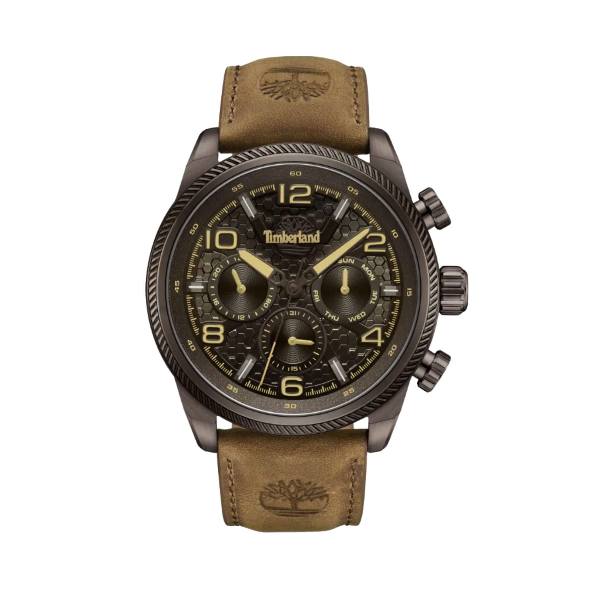 Timberland Henniker II Multifunktion 46mm brun laderrem