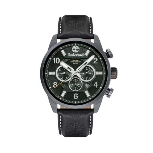 Timberland Herrklocka Henniker III Dual Time svart lader gron urtavla