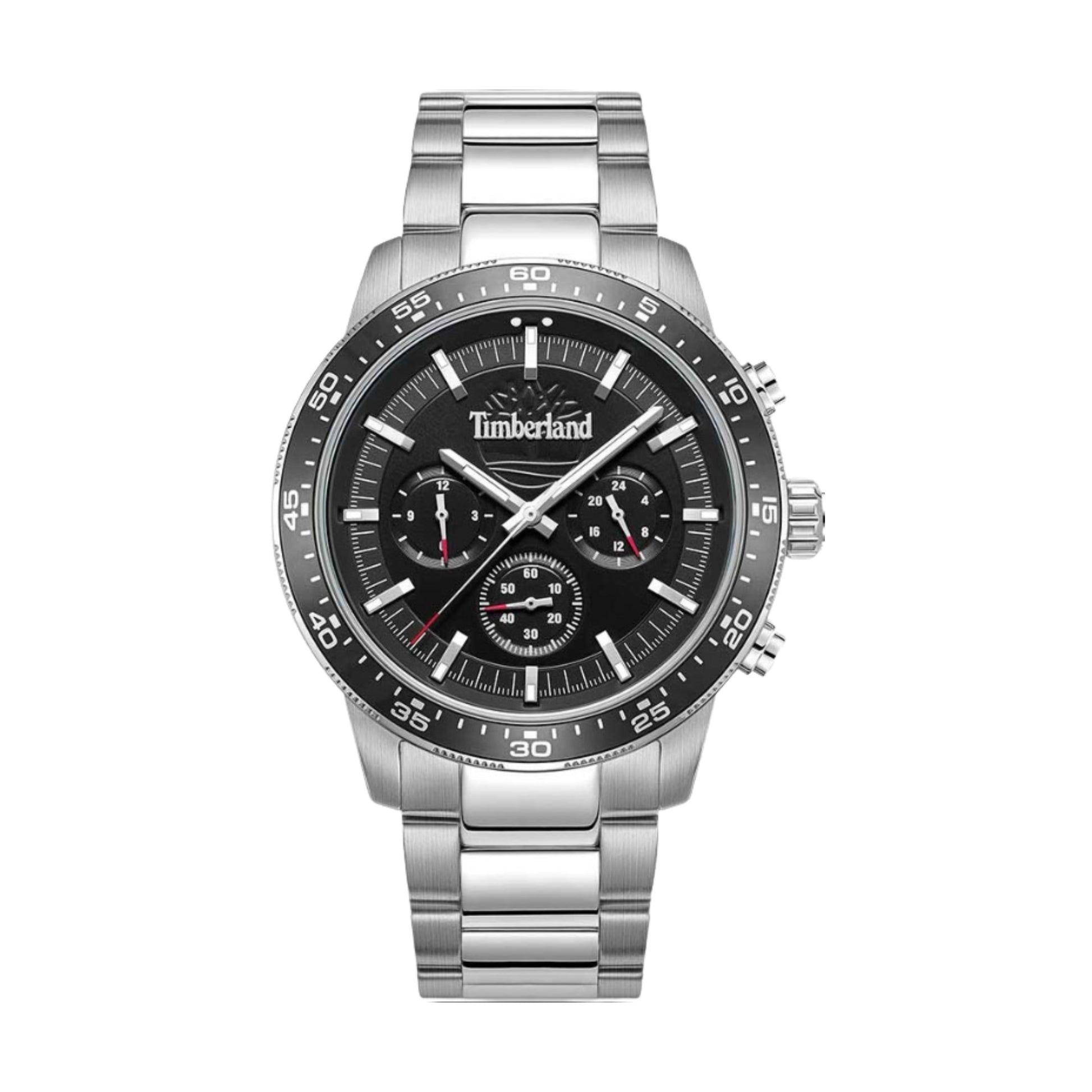 Timberland Parkman Klocka 44x50mm svart urtavla metallarmband 5ATM