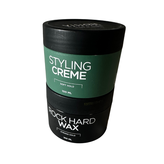 Rock Hard Wax + Styling Creme från Vision Haircare